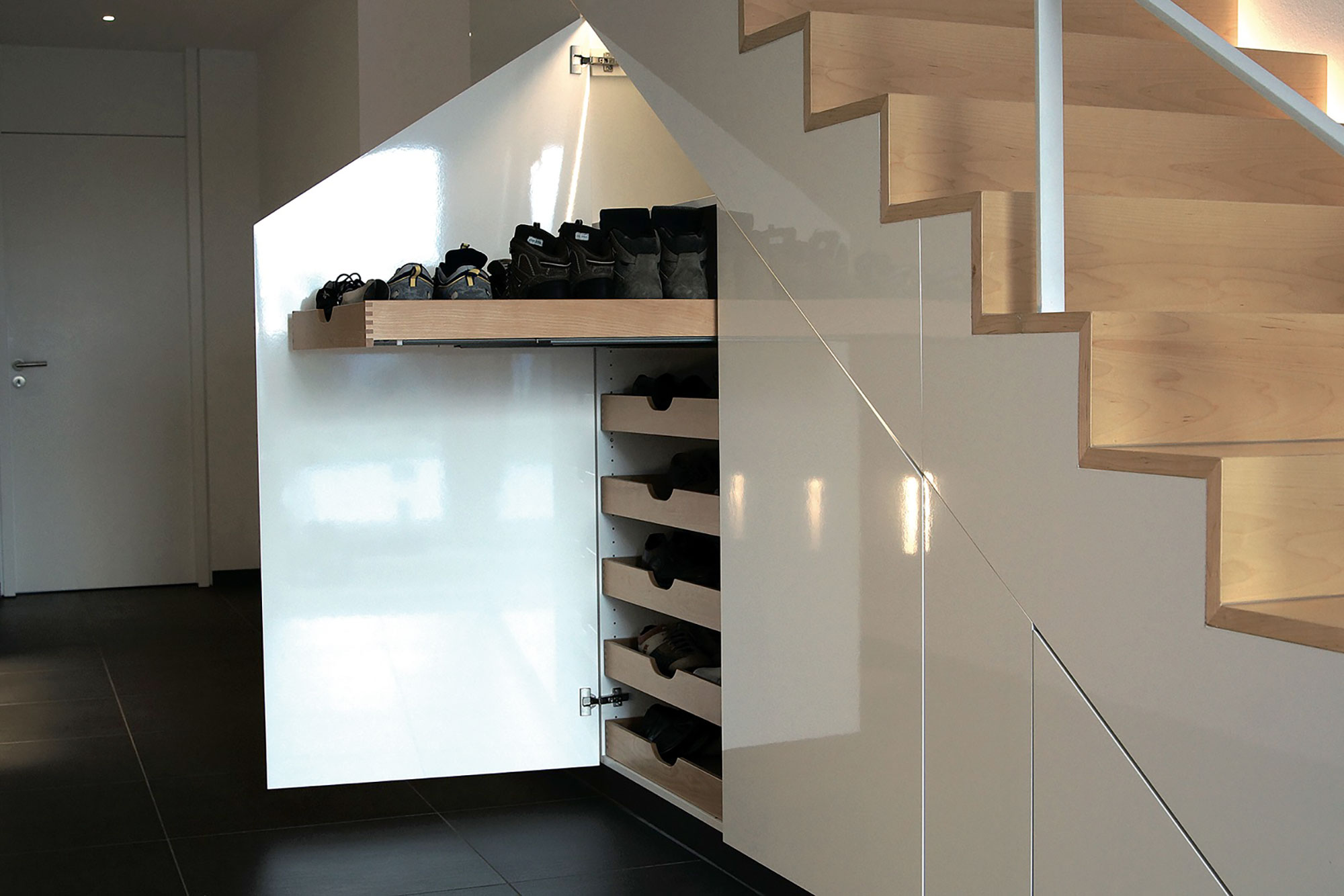 Einbauschrank Treppe